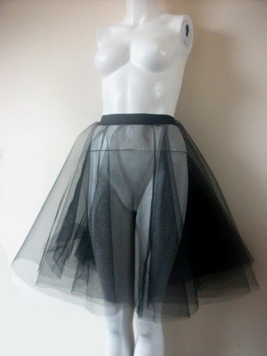 Schwarzer petticoat unterrock - schwarzer,