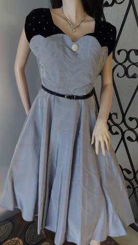 50er jahre taftkleid - jahre, original