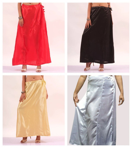 Damen satin petticoat volle - damen,