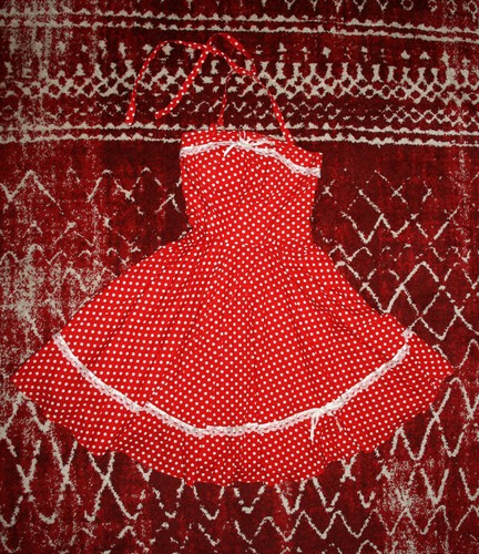 Rot weißes petticoat - weißes,